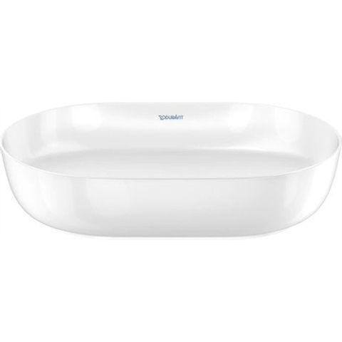 Duravit Luv Opzetwastafel - 60x40cm - zonder kraangat - glans wit SW227983