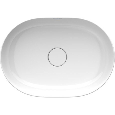 Duravit Luv Opzetwastafel - 50x35cm ovaal - zonder kraangat - zonder overloop wit - glans wit SW472316