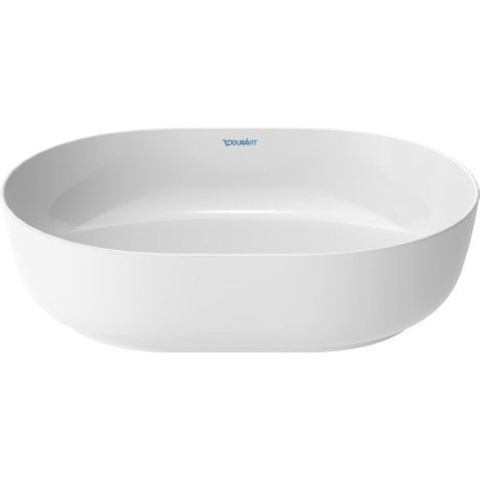 Duravit Luv Opzetwastafel - 50x35cm ovaal - zonder kraangat - zonder overloop wit - glans wit SW472316