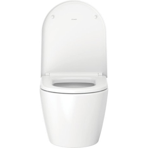 Duravit Me by starck Starck Mewandcloset - diepspoel - compact - rimless 37x48cm4.5L - met verdekte bevestiging - spoelrandloos - mat wit SW297038