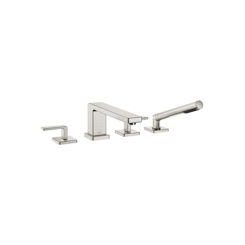 Dornbracht Lulu Mitigeur de bord de baignoire 4 trous inclus rosaces platine mat 0474739