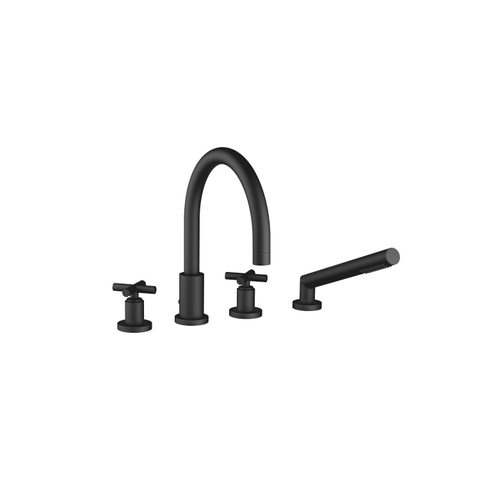 Dornbracht Tara Mitigeur de baignoire sur gorge 4 trous noir 0480494