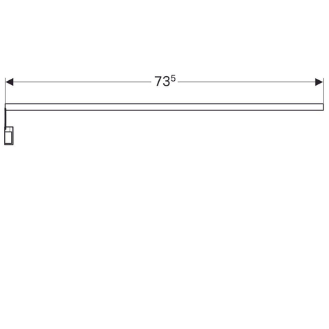 Sphinx liste lumineuse LED 82,5cm avec transformateur SW100826