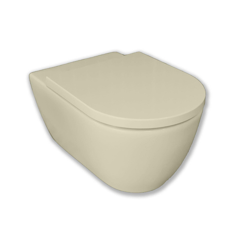 Royal Plaza Kolor Belbo hangtoilet – spoelrandloos – 35,5 x 54 cm – mat zand SW395456