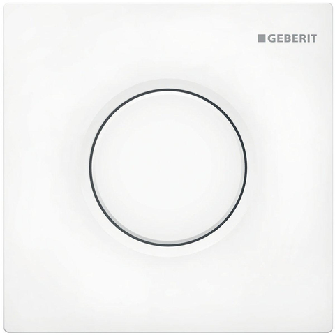 Geberit Type01 urinioir bedieningsplaat - pneumatisch - ronde knop - glans wit 0700530
