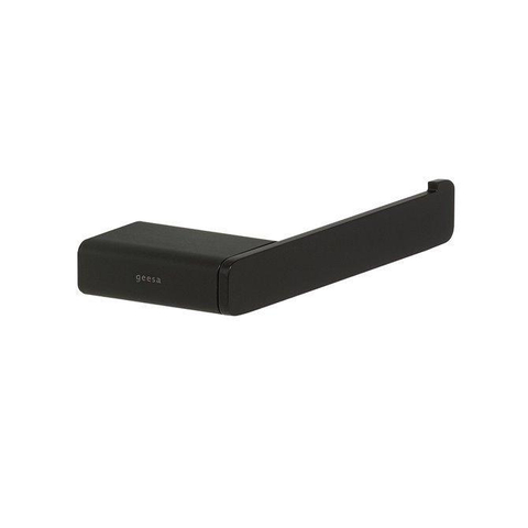 Geesa Shift Toiletaccessoireset - Toiletborstel met houder - Toiletrolhouder zonder klep - Handdoekhaak - Zwart SW641505