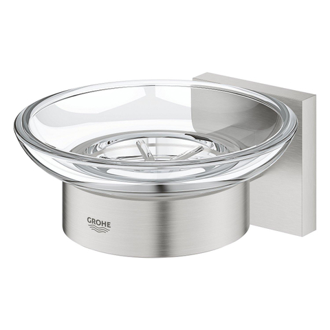 Grohe Start Cube Zeepschaal - met houder - wandmontage - Supersteel (RVS) SW878334