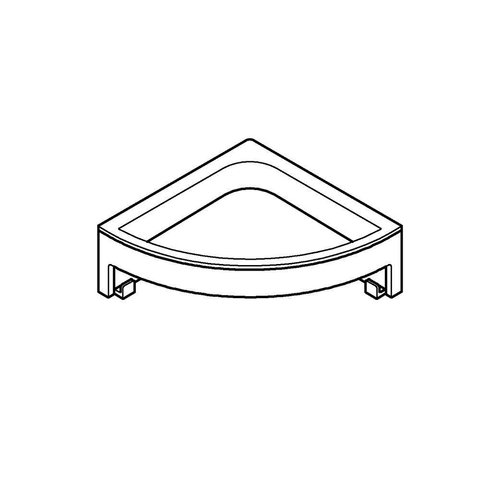 Grohe Start Cube Douchetray - 16x16x 6cm - hoekmodel - wandmontage - chroom SW878328