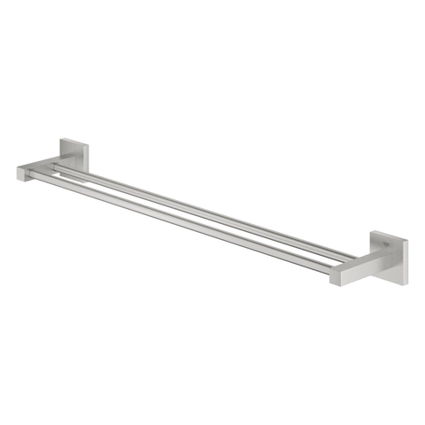 Grohe Start Cube handdoekhouder - 60cm - dubbel - Supersteel (RVS) SW878158