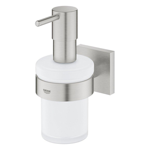 Grohe Start Cube Zeepdispenser - 160ml - met houder - vierkant - Supersteel (RVS) SW878150
