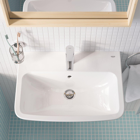 Grohe Start Edge Wastafel - met kraangat - met overloop - 55x40cm - wit SW878165