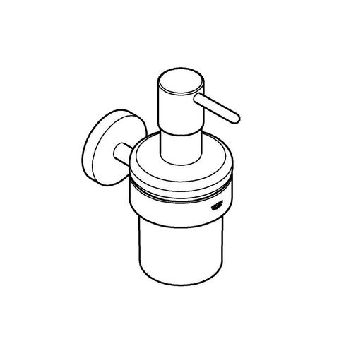 Grohe Start Zeepdispenser - 160ml - met houder - wandmontage - Supersteel (RVS) SW878126