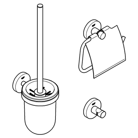 Grohe Start Accessoires set - 3-in-1 - Supersteel (RVS) - rvs-look SW878374