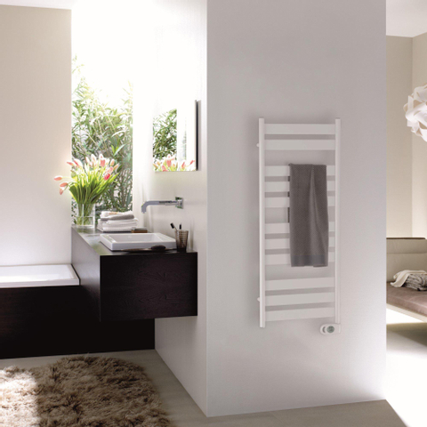 Zehnder Zeta radiateur design électrique - 160x60cm - 750W - blanc (RAL9016) SW878395
