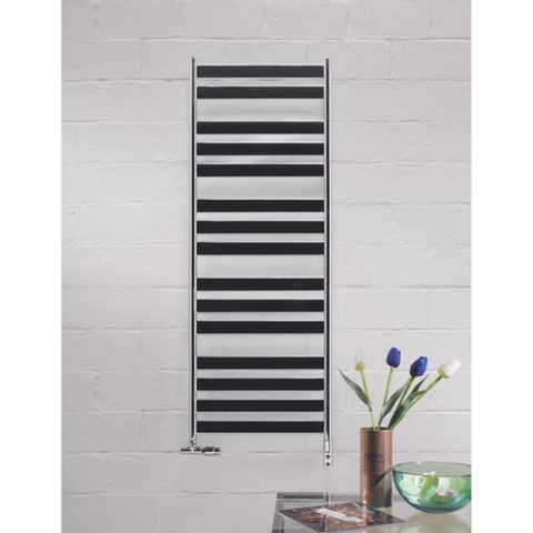Zehnder Zeta Radiateur design électrique - 120x50cm - 500W - noir mat (RAL9205) SW878379