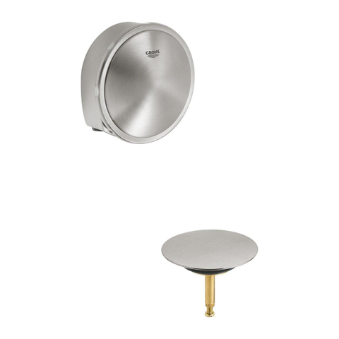Grohe Talentofill Afdekset - voor badwaste - Supersteel (RVS) SW358986