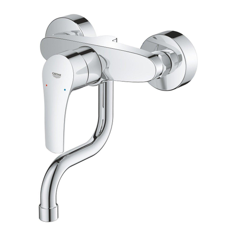 GROHE Eurosmart Robinet de cuisine - bec orientable - encastré - chrome SW536494