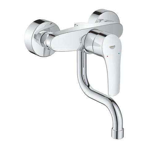GROHE Eurosmart Robinet de cuisine - bec orientable - encastré - chrome SW536494