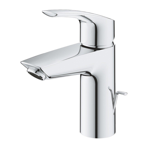GROHE Eurosmart wastafelkraan - s-size - opbouw - voorsprong 16.9cm - met trekwaste - chroom SW646819