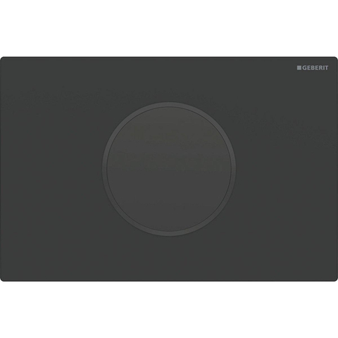 Plaque de commande Geberit Sigma10 - ronde - réservoir 12cm - Infrarouge - 230V, mat blanc/noir SW878295