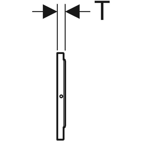 Geberit Sigma10 bedieningsplaat - rond - reservoir 12cm - Infrarood - 230V,zwart/matz SW878419