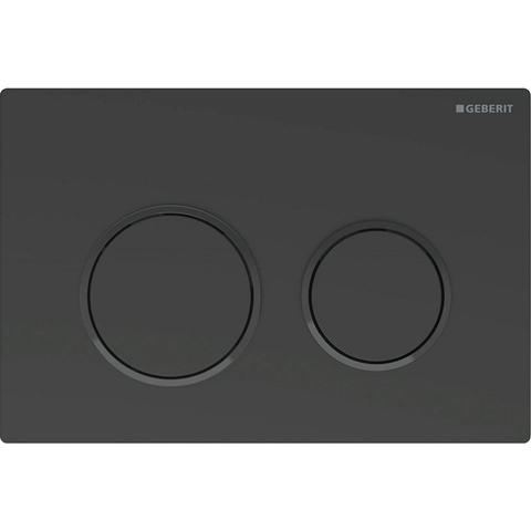 Geberit Omega20 bedieningsplaat - 2-toets spoeling - ronde knoppen - matzwart/zwart/matzwart - zwart SW878809