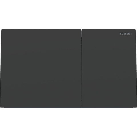 Geberit Sigma70 bedieningsplaat - 2-toets spoeling - rechthoekige knoppen - rvs matzwart - mat zwart SW878207