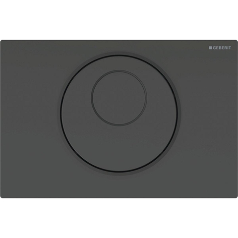 Geberit Sigma10 bedieningsplaat - rond - reservoir 12cm - Infrarood - 230V,zwart/matz SW878419