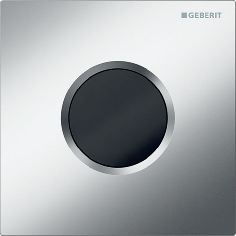 Geberit type 01 urinioir bedieningsplaat - 230V- rond - mat chroom/easy-to-clean SW878280