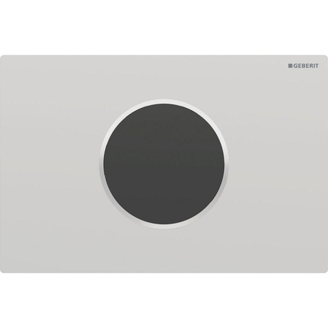 Geberit Sigma10 bedieningsplaat - rond - reservoir 12cm - Infrarood - 230V,match/gl.chr SW878439