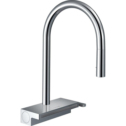 Hansgrohe Aquno Select M81 - 1 greeps keukenkraan - 170 uittrekbare vuistdouche - 3jet - sbox - hoogglans chroom SW878838