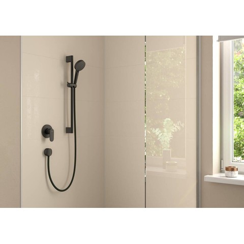 Hansgrohe Fixfit Muuraansluitbocht s - kunststof met terugslagklepMat - zwart SW793346