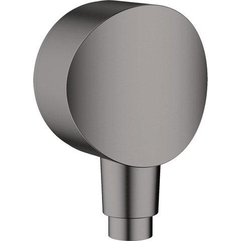 Hansgrohe Fixfit Muuraansluitbocht S - kunststof met terugslagklep - zwart chroom SW878800