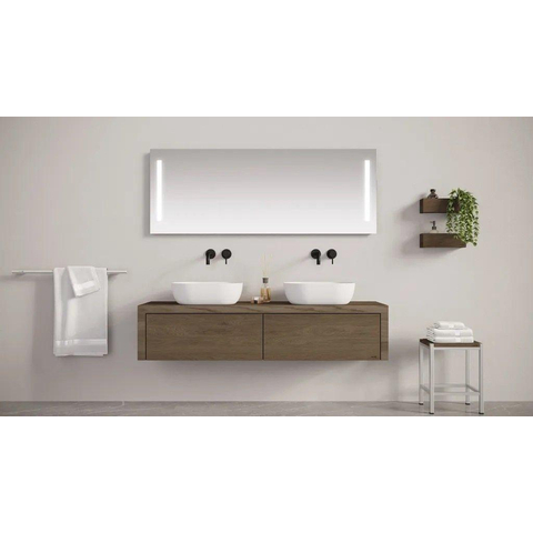LoooX M-Line miroir – rectangle – 120 x 70 cm – LED directe – Aluminium (Argent) GA61693