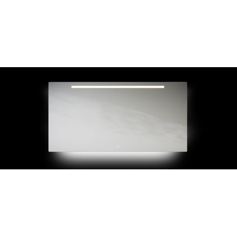 LoooX ML-Line spiegel – 160x70 cm – directe en indirecte LED onder – touchbediening – Aluminium GA86293