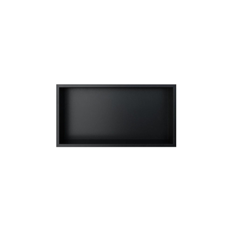 Looox BoX nis - 60X30X7cm - inbouw - met flens - zwart mat - licht beschadigd - OUTLET UDEN STORE45312