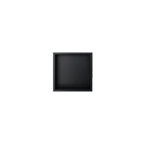 Looox BoX nis - 30X30X7cm - inbouw - met flens - zwart mat SW546700