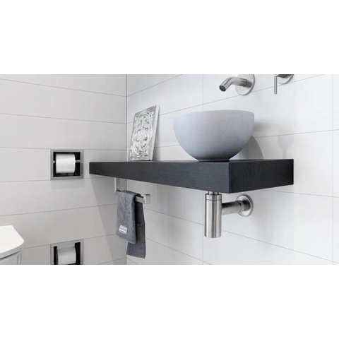 Looox Rail Porte-serviettes - 35cm - inox brossé SW392205