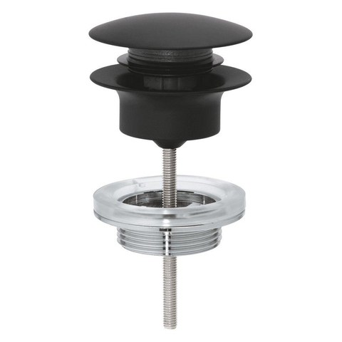 Grohe Afvoergarnituur - push-up - phantom black (zwart) SW901517