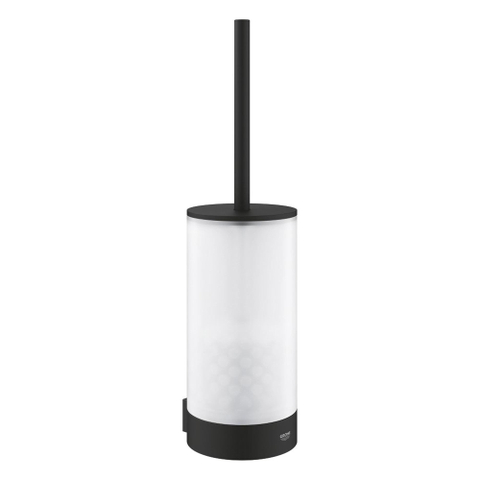 Grohe Selection Toiletborstelhouder - wandmontage - rond - open - phantom black (zwart) SW901525