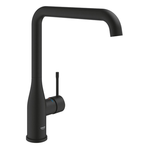 Grohe Essence New Keukenmengkraan - L-uitloop - phantom black (zwart) SW901413