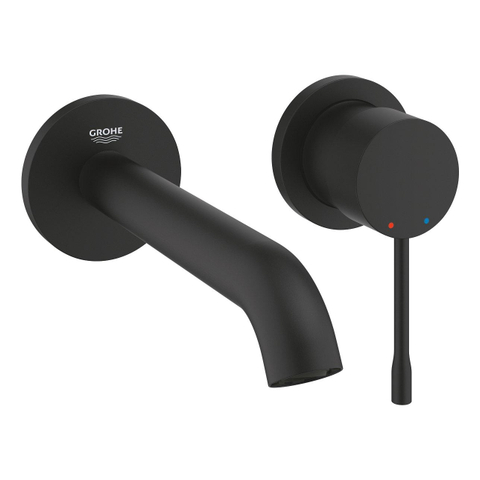 Grohe Essence Wastafelkraan Inbouw - uitloop 18.3cm - M-size - phantom black (zwart) SW901522