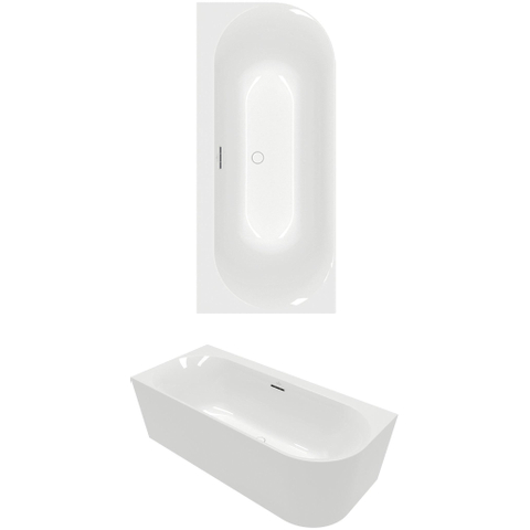 Villeroy & Boch Loop & Friends hoekbad - 170x75cm hoek rechts acryl - Stone White (mat wit) SW917911
