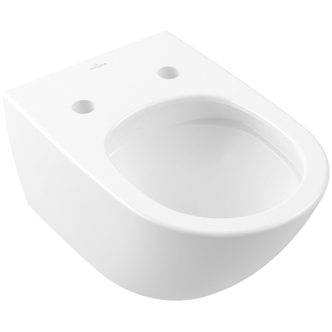 Villeroy & Boch Antao wandcloset - 56cm - zonder spoelrand - met TwistFlush CeramicPlus - diepspoel - Stone White (mat wit) SW917961