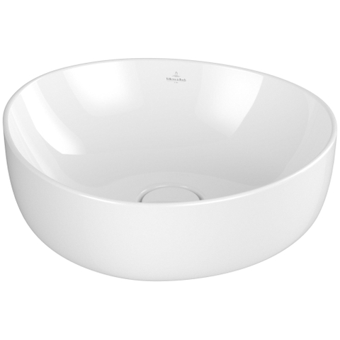 Villeroy & Boch Antao Opzetwastafel - 400x395x146mm CeramicPlus - zonder overloop - glans wit SW918819