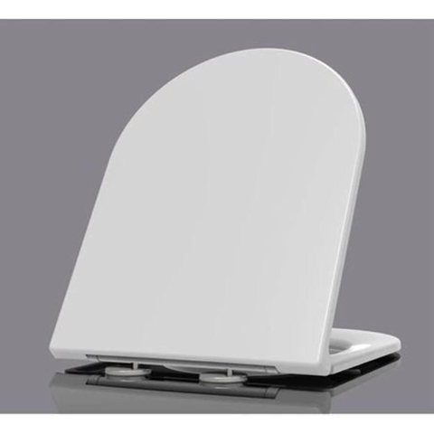 QeramiQ Dely hangtoilet – spoelrandloos – diepte 51,7 cm – met slim softclose zitting – mat wit SW1212352