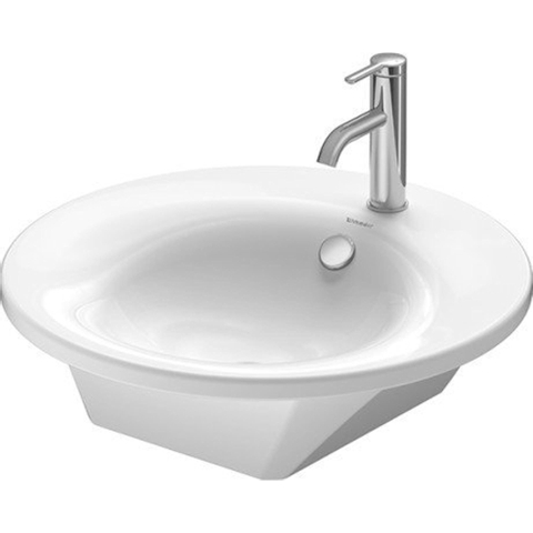 Duravit Starck 1 Wastafel - 58cm tbv onderbouw 9520 - wondergliss - wit 0295456