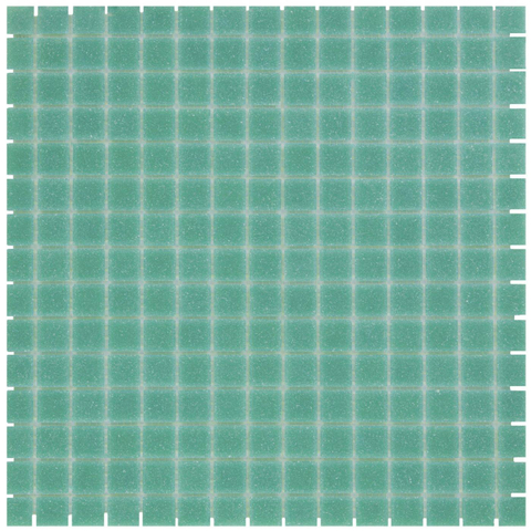 The Mosaic Factory Amsterdam mozaïektegel - 32.2x32.2cm - wand en vloertegel - Vierkant - Glas Jade Green Mat SW62106