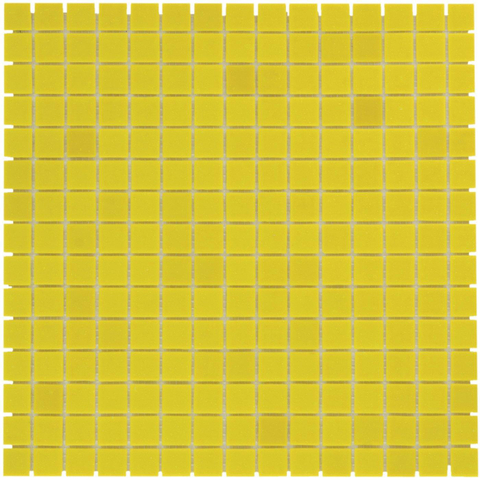 The Mosaic Factory Amsterdam mozaïektegel - 32x32cm - 4mm - vierkant - mat yellow (geel) SW62114