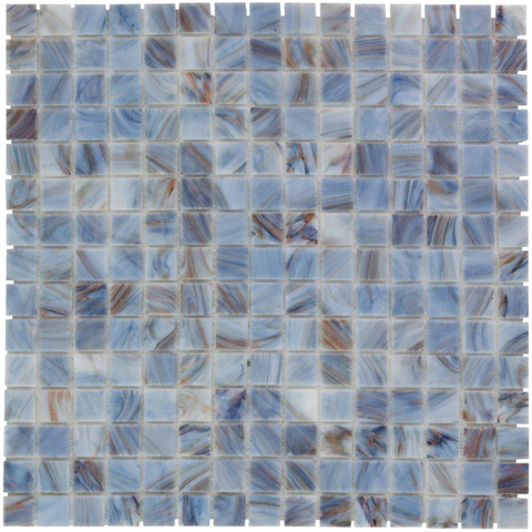 The Mosaic Factory Amsterdam mosaïque - 32x32cm - 4mm - carré - cyaan brillant (bleu) SW62136